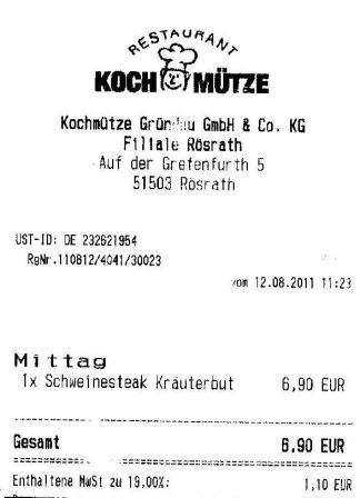 frtr Höffner Kochmütze Restaurant